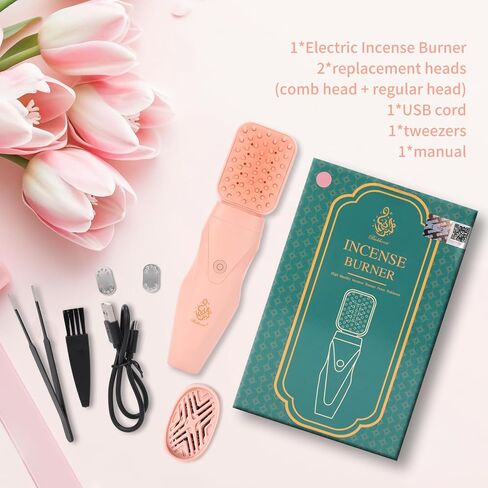 Electric Incense Burner - Upgraded 3rd generation hair bakhoor burner - Arabian Rechargeable type-C Incense Burner- Portable Bakhoor Burner for Ramadan and Muslim (Black) in Saudi Arabia