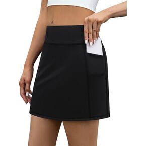 LouKeith Tennis Skirt with Shorts High Waisted Golf Skirts Dressy Casual Workout Athletic Skorts for Women with 4 Pockets