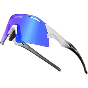 نظارات ركوب الدراجات المستقطبة من KAPVOE مع 3 عدسات قابلة للتبديل، نظارات شمسية رياضية لركوب الدراجات والبيسبول والجولف للرجال والنساء in Kuwait