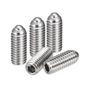 uxcell Ball Point Set Screws, M5 x 12mm 304 Stainless Steel Metric Spring Hex Socket Screw 20pcs