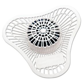 Big D 660 Extra Duty Urinal Screen with Non-Para Block, Evergreen Fragrance with Enzymes, 2000 Flushes (Pack of 12) - Ideal for restrooms in offices, schools, restaurants, hotels, stores
