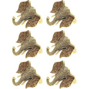 High-end Elephant Napkin Rings, Animal Napkin Rings Decorate Your Table to Create an Impressive Banquet for You. (04)