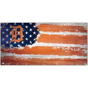 Fan Creations MLB Detroit Tigers Unisex Detroit Tigers Flag Sign, Team Color, 6 x 12