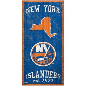 Fan Creations NHL New York Islanders Unisex New York Islanders Heritage Sign, Team Color, 6 x 12