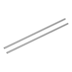uxcell 2 Pcs Linear Motion Rod Shaft Guide 8mm x 370mm (0.315" x 14.57") Hardened Chrome Plated Steel Linear Rail Rod for 3D Printer, CNC Machine
