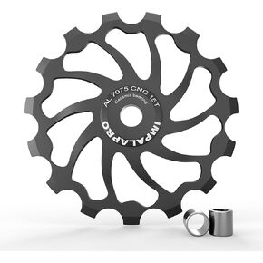 Bike Oversized Ceramic Derailleur Pulley Wheel 15T/17T AL7075 compatible with Shimano jockey Wheels and rear derailleur pulley Sram