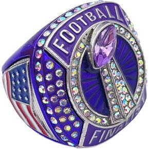 Discount Sports Rings, FOOTBALL FINALIST RING — Player Award, assorted colors and gemstones in Saudi Arabia
