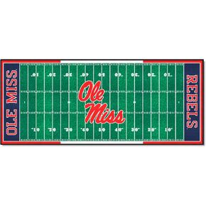 FANMATS 7552 NCAA - Ole Miss Rebels Field Runner Rug - 30in. x 72in.