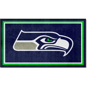 فانماتس 19885 NFL سياتل سي هوكس 3 قدم. × 5 قدم. سجادة منطقة قطيفة | سجادة منطقة المعجبين الرياضية، سجادة ديكور المنزل وسجادة الخياطة