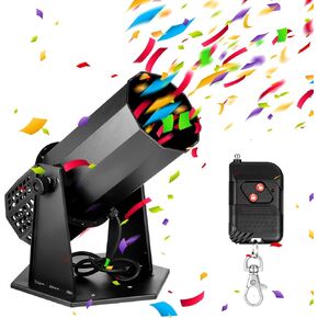 1500w Confetti Machine Confetti Cannon Machine Professional Electric Confetti Launcher with Wireless Remote Confetti Shooter for Special Event, Parties, Club, Wedding, Concerts