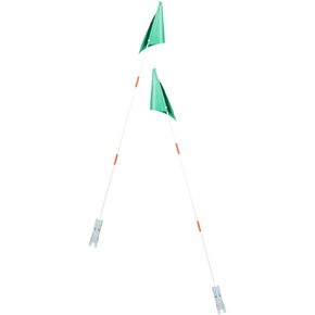 2 Sets high visibility bike flag bicycle visibility flags bicycle flagpole for electric bikes Golf carts Bicycle Flags