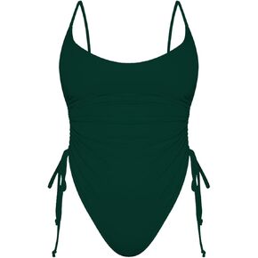 Women's High Cut Cheeky One Piece Bathing Suit Sexy Tummy Control Swimsuit Swimwear