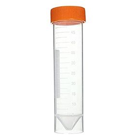 zommto 50mL Self Standing Centrifuge Tubes 50PCS,Leak-Proof Screw Caps(Orange), 50ml Skirted Tubes with Write Marks, Non-pyrogenic, DNase/RNase Free, Human DNA-Free (Bag Pack) (50ml-Orange)