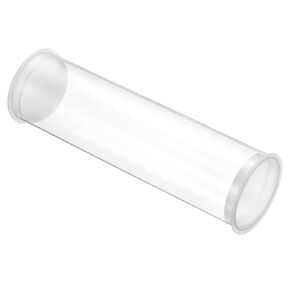 PATIKIL 5.9"L x 1.7"Dia Clear Storage Tubes, 1Pcs PC Plastic Transparent Hollow Round Rigid Tube with Cap for Beads Bath Salt Container Wedding Party Favors