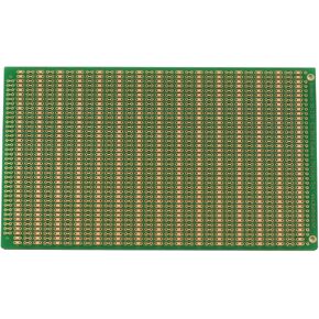 BB3U BusBoard-3U, Zig-zag Busses, 1 Sided PCB, Soldermask, Accepts DIN Conn, 3.94 x 6.30 in (100 x 160 mm)