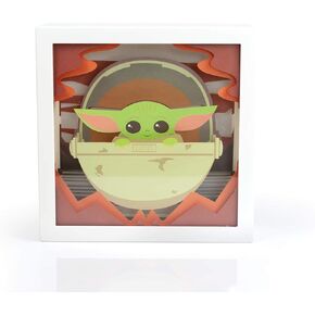 Star Wars The Mandalorian, The Child 3D Mini Shadow Light Box | 6 x 6 Inches