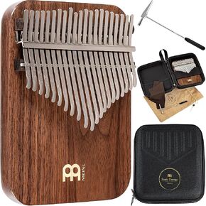 Kalimba Thumb Piano, 17 Keys — Includes Tuning Hammer and Case — For Meditation, ASMR, Sound Therapy and Yoga, 2-YEAR WARRANTY
