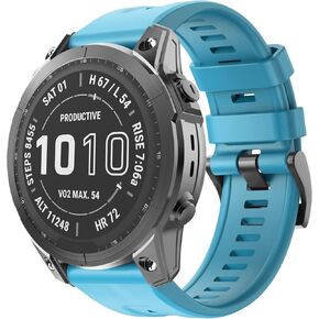 ISABAKE Compatible with Fenix 7X Band 26mm Easy-fit Soft Silicone Watch Band Replacement for Fenix 6X/Fenix 5X/Fenix 5X Plus/Fenix 3/Fenix 6X Pro in Kuwait