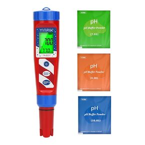 Hydrogen Water Tester, YINMIK 2024 Hydrogen Tester, Digital Hydrogen Water ppb/ppm Meter, Dissolved Hydrogen Test Pen, Accurate ORP Tester, 4 in 1 pH H2 ORP Temp test kit for Hydrogen Water Bottle