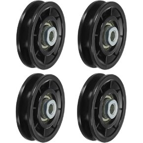 PATIKIL Universal Bearing Pulley Wheel, Nylon Bearing Pulley Wheel Lifting Bearing Wheel Replace for Gym Equipment