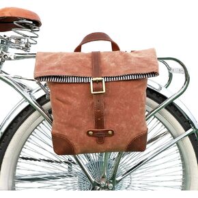Tourbn Tourbon Bicycle Pannier Handlebar Bag Bike Shopping Handbag Shoulder Bags Motorcycle Pouch Brown 10.6inch x 9.6inch x 2.7inch Bike Pannier 1250