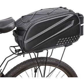 bangminda Bike Rack Bags,Hard Bicycle Trunk Pannier,Large Shell Bicycle Rear Rack Bag Bike Trunk Bag Ebike Battery Bag Bike Saddle Bag for Rear Rack Bike Accessories