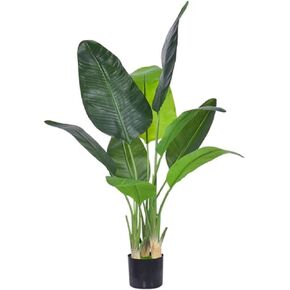 Artificial Bird of Paradise Plant Fake Tropical Palm Tree for Indoor Outdoor, Perfect Faux Plants for Home Garden Office Store Decoration