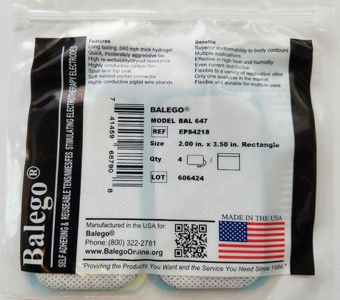 Balego BAL_647(4) رقع مستطيلة ممتازة مصنوعة من مواد خام أمريكية، 4 عبوات كل منها 4 (16 رقعة إجمالية) in Kuwait