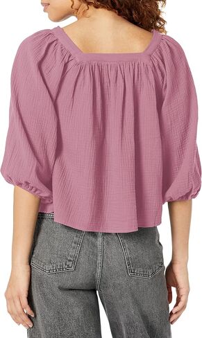 UNIONBAY Women's Square Neck Crinkle Gauze Top in Saudi Arabia