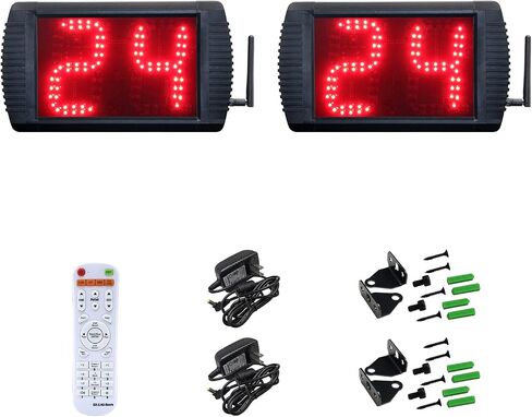 Shot Clock Basketball Timer,12/24/25/30/35/40/60 Seconds Countdown Timer, Portable Shot Clock with Buzzer for All Sports in Kuwait