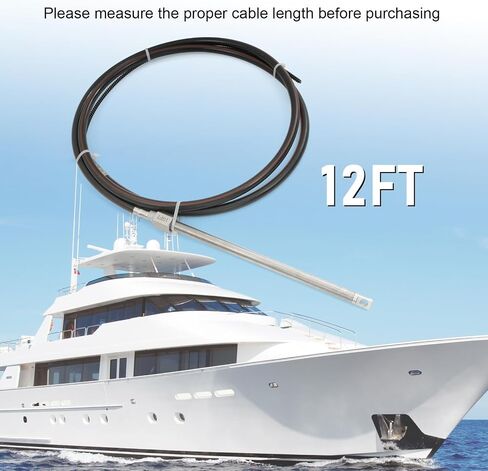 Boat Steering System, Outboard Steering System Kit With 10Ft Boat Steering Cable, 13.5 Inch Steering Wheel in Saudi Arabia