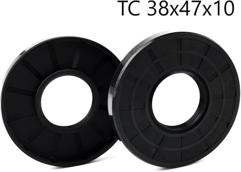 XIKE قطعتان من ختم الزيت، أختام الشفاه TC 36 مم × 47 مم × 7 مم غطاء مطاطي من النتريل شفة مزدوجة مع زنبرك، ختم عمود الزيت مناسب لعمود التحمل in Saudi Arabia