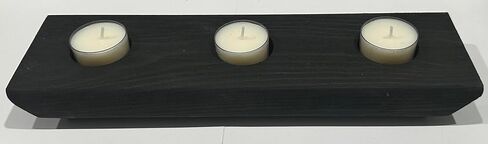 Modern Boat Silhouette Profile 3 Tea Light Candle Holder, 12 inches (Aged Barrel Gray) in Saudi Arabia