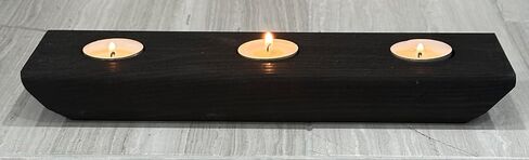 Modern Boat Silhouette Profile 3 Tea Light Candle Holder, 12 inches (Aged Barrel Gray) in Saudi Arabia