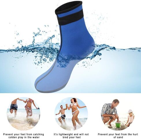 RTDEP Neoprene Socks, 3MM Water Socks, Diving Socks for Women Men,Water Resistant Wetsuit Socks,Wetsuit Boots Sand Socks in Kuwait