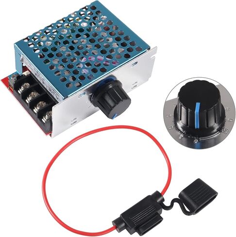 2Pcs DC 7-70V PWM Motor Speed Controller 30A Switch Control Adjustable 12V 24V 36V 48V PWM Motor Speed Regulator with 2Pcs 30A Amp Fuse in Saudi Arabia