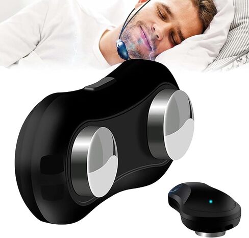 Smart Snore Stopper Device, USB Electronic Smart Anti Snoring Circle Throat Snoring Sleep Aid, Ergonomics and Easy to Use Anti Snoring Device for Man and Women in Saudi Arabia