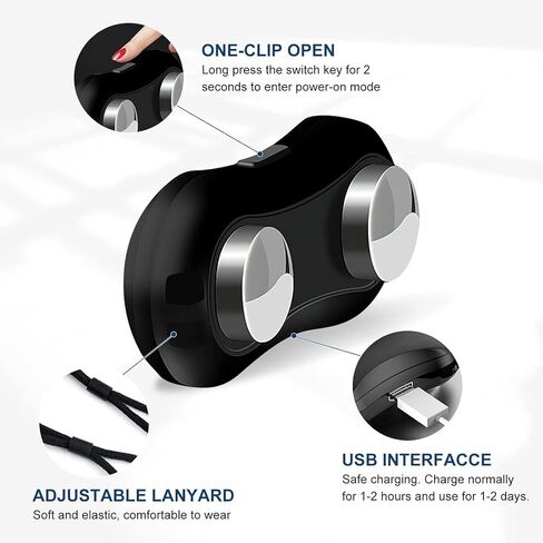 Smart Snore Stopper Device, USB Electronic Smart Anti Snoring Circle Throat Snoring Sleep Aid, Ergonomics and Easy to Use Anti Snoring Device for Man and Women in Saudi Arabia