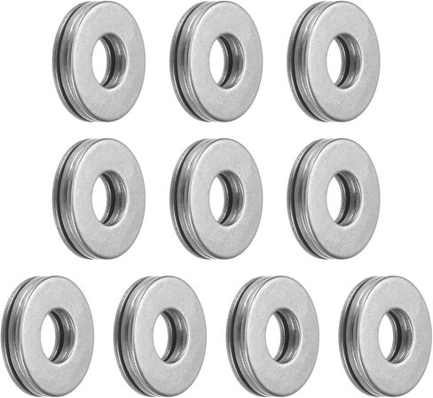 10pcs TC512 Thrust Needle Roller Bearings - [5/16" Bore x 3/4" OD x 5/64" Thick] Bearing with 65Mn Washers for Conveying Equipment, Chromium Steel in Saudi Arabia