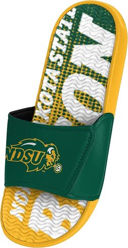 FOCO North Dakota State Bison NCAA Mens Gradient Wordmark Gel Slide - L in Saudi Arabia