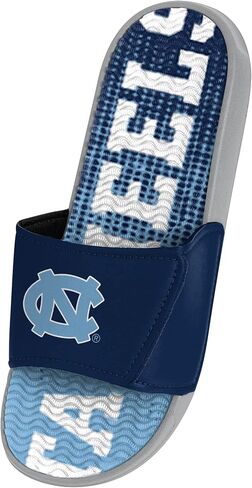FOCO North Carolina Tar Heels NCAA Mens Gradient Wordmark Gel Slide - M in Saudi Arabia