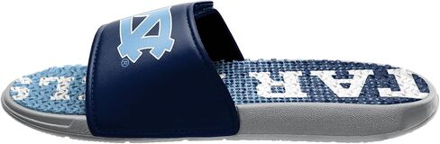 FOCO North Carolina Tar Heels NCAA Mens Gradient Wordmark Gel Slide - M in Saudi Arabia