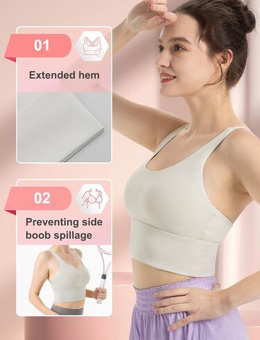CHAMWEY women‘s sports bra medium support crisscross minimize bounce breathable quick drying comfortable in Saudi Arabia
