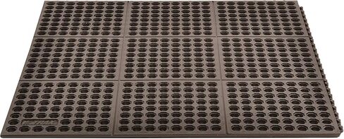 حصيرة NoTrax T56 Ultra Mat Max المطاطية الآمنة/التعب، للمناطق الرطبة أو الدهنية، عرض 3 بوصات × طول 3 بوصات × سمك 3/4 بوصة، أحمر in Kuwait