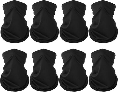 8 Pcs Cooling Neck Gaiter Face Mask Scarf Balaclava Bandana Cover Summer UV Protection Face Mask for Men Women in Saudi Arabia