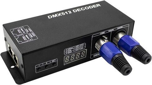 High Power 3 Channel 8A/CH Dmx Led Controller Led DMX 512 Decoder Dimmer Driver DC12V-24V for led rgb strip or lights in Kuwait