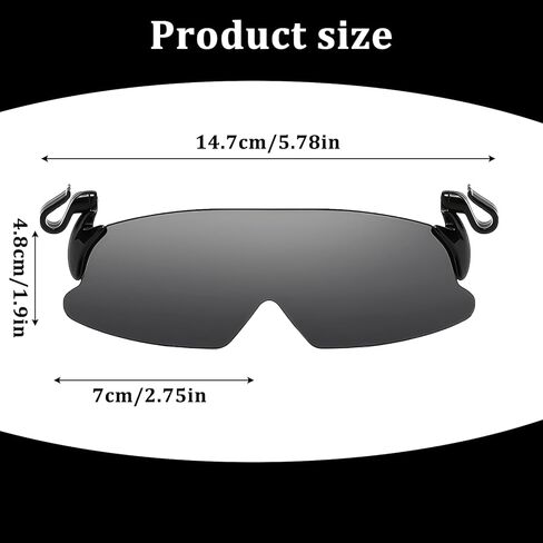 DEECOZY Outdoor Polarized Sunglasses, Fishing Cycling Traveling Flip Cover UV Protection Sunglasses That Can Be Clipped on the Hat Cap for Men Women Driving Running Climbing Hiking (Black) in Kuwait