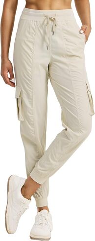 Willit Women's Studio Jogger Cargo Workout Hiking Track Pants Lightweight Athletic Dance Tapered Pants Quick Dry in Saudi Arabia