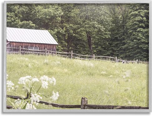 Stupell Industries Rural Country Cottage Grassland Field Framed Wall Art, Design by Sue Schlabach in Saudi Arabia