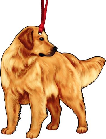 Golden Retriever Ornament, Golden Retriever Decoration, Golden Retriever Dog Gifts, English Cream Golden Retriever, Golden Retriever Christmas Decor (Relaxed Golden Retriever) in Saudi Arabia